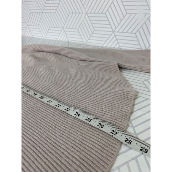 $239 Margaret O’Leary Blush Pink 100% Cashmere Funnel Sweater Size Small j - Picture 7 of 11